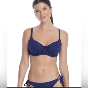 Freya Sundance Sweetheart Bikini Top - Denim Blue - 32G - excellent like new